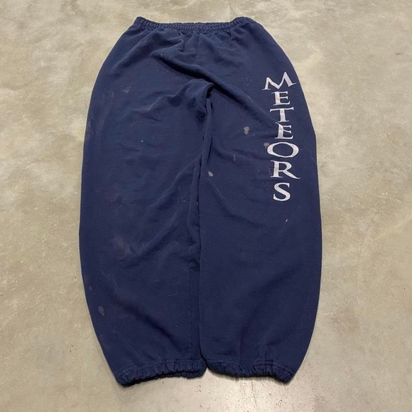 The Unbranded Brand Other - Vintage y2k 90s navy meteors spellout baggy sweatpants